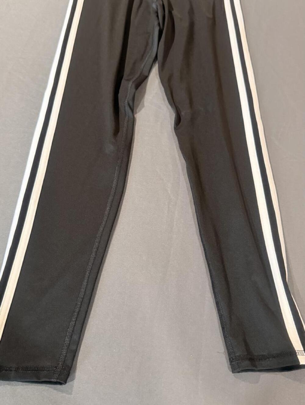 adidas Kids Striped Black Joggers Size XL
